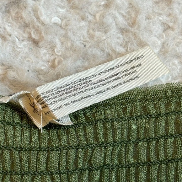 Free People Intimately Women's Large Can't Stop Won't Stop Green Mesh Slip Dress - Picture 13 of 13